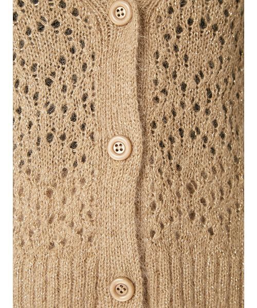 FRAY I.D（フレイアイディー）の「モヘアミックスラメニットカーディガン（カーディガン/ボレロ・レディース・ベージュ/ピンク/グレー・F）」の12枚目の写真
