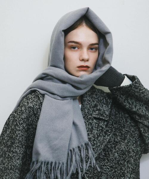 SMELLY（スメリー）の「ムジシンプルマフラー（マフラー・レディース・ブルー/グレー/ブラック/イエロー/モカ・-）」の10枚目の写真