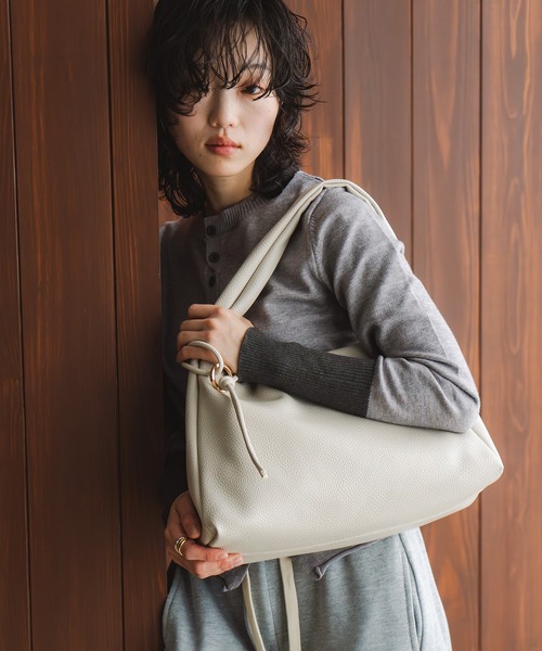 anuke（アンヌーク）の「Leather Round Bag（トートバッグ）」 - WEAR