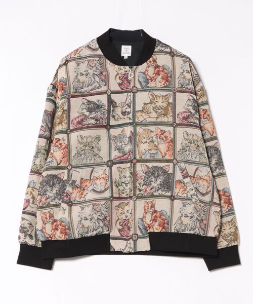 Revo.(レボ)の「【Revo./レヴォ】ゴブラン総柄織り ジップアップブルゾン(ブルゾン・メンズ・A/B/E/D/C・M/L)」の2枚目の写真