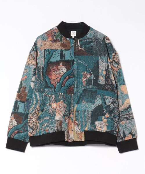 Revo.(レボ)の「【Revo./レヴォ】ゴブラン総柄織り ジップアップブルゾン(ブルゾン・メンズ・A/B/E/D/C・M/L)」の3枚目の写真