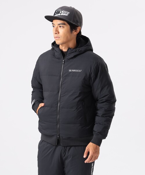 BEAMS GOLF（ビームスゴルフ）の「▲〈MEN〉ORANGE LABEL / レオフィール（Ｒ）裏フリース 中綿ブルゾン（ブルゾン・メンズ・ブラック/ホワイト・MEDIUM/LARGE/X-LARGE/SMALL）」の2枚目の写真