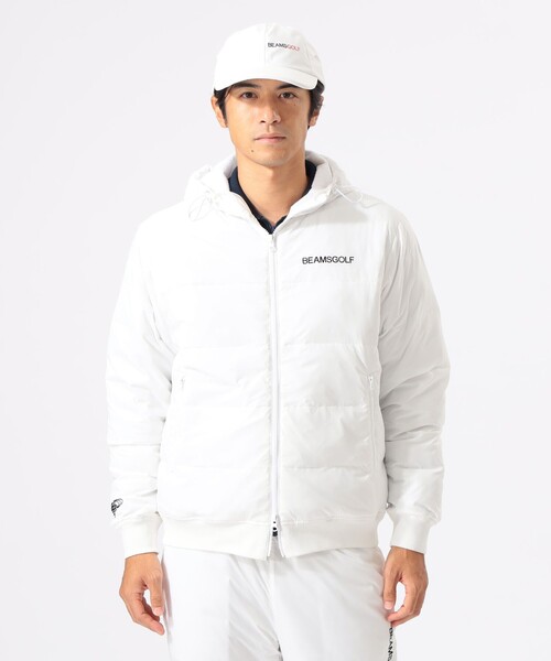 BEAMS GOLF（ビームスゴルフ）の「▲〈MEN〉ORANGE LABEL / レオフィール（Ｒ）裏フリース 中綿ブルゾン（ブルゾン・メンズ・ブラック/ホワイト・MEDIUM/LARGE/X-LARGE/SMALL）」の3枚目の写真
