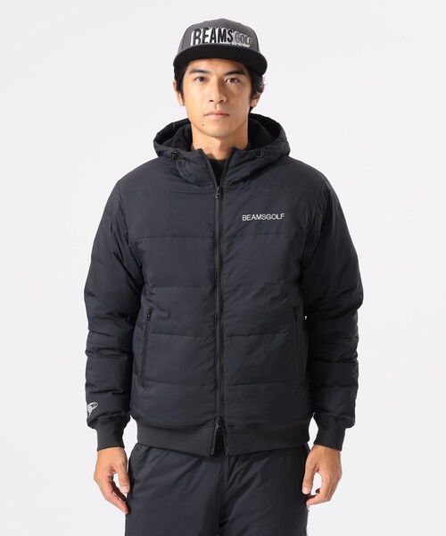 BEAMS GOLF（ビームスゴルフ）の「▲〈MEN〉ORANGE LABEL / レオフィール（Ｒ）裏フリース 中綿ブルゾン（ブルゾン・メンズ・ブラック/ホワイト・MEDIUM/LARGE/X-LARGE/SMALL）」の6枚目の写真