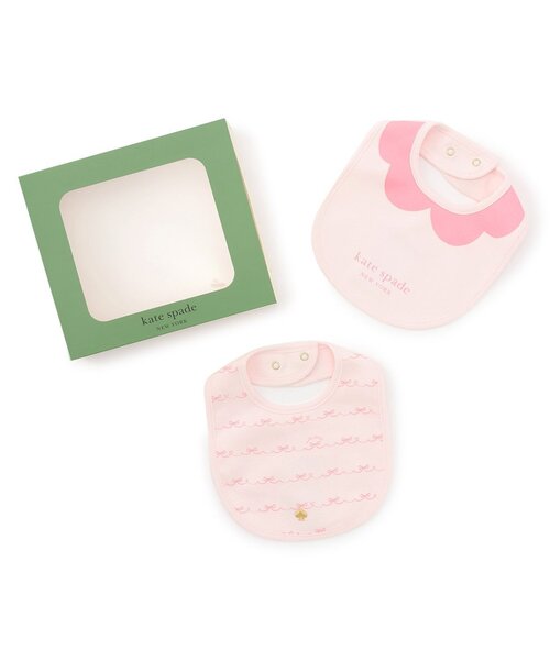 kate spade new york kids(ケイトスペードニューヨーク)の「【BOXつき】ボウスタイBOXセット(ベビーギフト・キッズ・ピンク/ネイビー・F)」の1枚目の写真