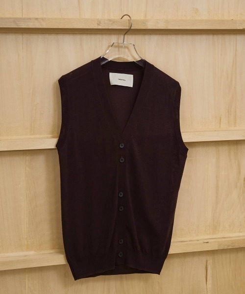TODAYFUL(トゥデイフル)の「TODAYFUL Tencelsilk Knit Vest テンセルシルクニットベスト/12610517(ベスト・レディース・キナリ/ダークブラウン・ONE SIZE)」の9枚目の写真