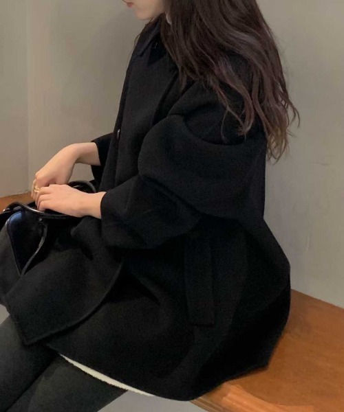 襟付きピーコート（ピーコート）｜Aelina（エリナ）のファッション通販