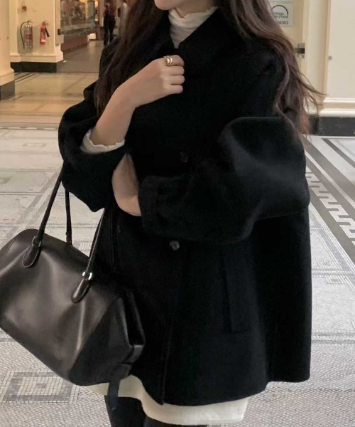 襟付きピーコート（ピーコート）｜Aelina（エリナ）のファッション通販