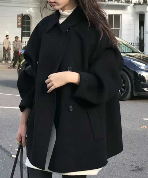 襟付きピーコート（ピーコート）｜Aelina（エリナ）のファッション通販