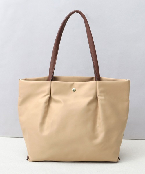 Legato Largo（レガートラルゴ）の「肩楽 撥水ナイロン ビジネス トートバッグ A4・PC収納対応 軽量 肩楽シリーズ（ビジネスバッグ・レディース・ベージュ/ネイビー/ブラック/グレー/ライトブラウン・FREE）」の4枚目の写真