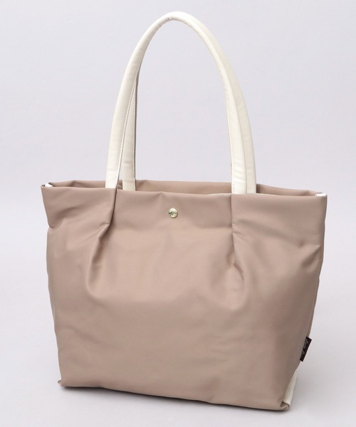 Legato Largo（レガートラルゴ）の「肩楽 撥水ナイロン ビジネス トートバッグ A4・PC収納対応 軽量 肩楽シリーズ（ビジネスバッグ・レディース・ベージュ/ネイビー/ブラック/グレー/ライトブラウン・FREE）」の8枚目の写真