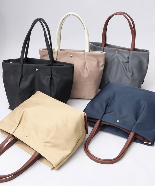 Legato Largo（レガートラルゴ）の「肩楽 撥水ナイロン ビジネス トートバッグ A4・PC収納対応 軽量 肩楽シリーズ（ビジネスバッグ・レディース・ベージュ/ネイビー/ブラック/グレー/ライトブラウン・FREE）」の16枚目の写真