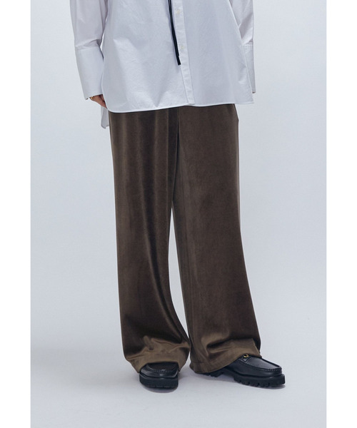 1er Arrondissement(プルミエアロンディスモン)の「ベロアワイドパンツ(その他パンツ・レディース・ブルー系その他3/モカ・38/36)」の9枚目の写真