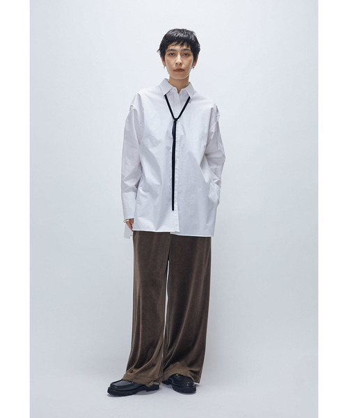 1er Arrondissement(プルミエアロンディスモン)の「ベロアワイドパンツ(その他パンツ・レディース・ブルー系その他3/モカ・38/36)」の13枚目の写真