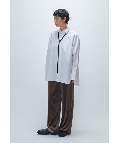1er Arrondissement(プルミエアロンディスモン)の「ベロアワイドパンツ(その他パンツ・レディース・ブルー系その他3/モカ・38/36)」の14枚目の写真