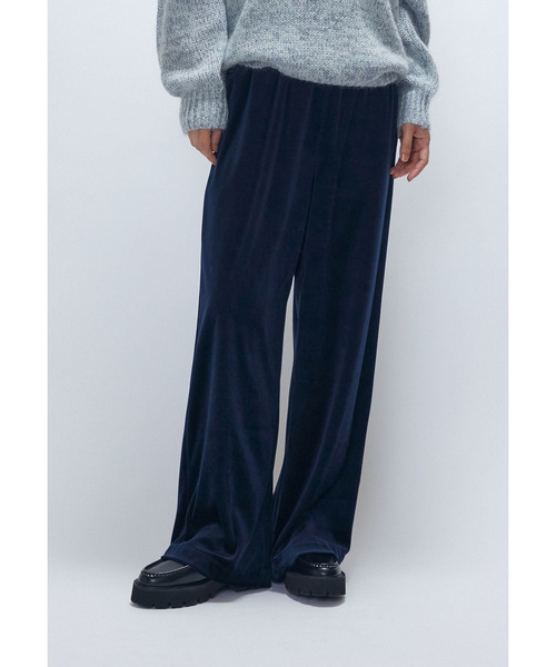 1er Arrondissement(プルミエアロンディスモン)の「ベロアワイドパンツ(その他パンツ・レディース・ブルー系その他3/モカ・38/36)」の18枚目の写真