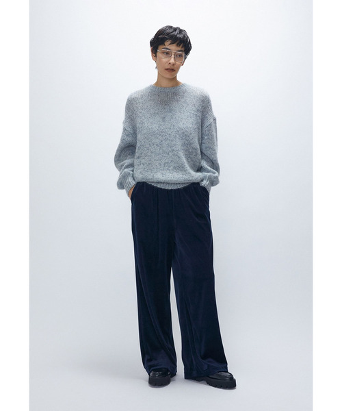 1er Arrondissement(プルミエアロンディスモン)の「ベロアワイドパンツ(その他パンツ・レディース・ブルー系その他3/モカ・38/36)」の10枚目の写真