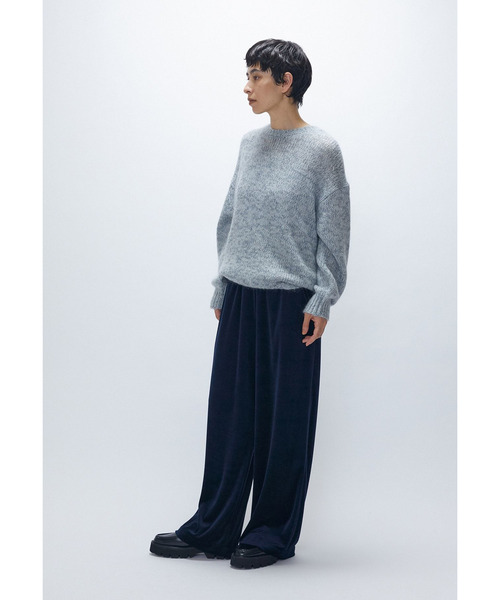 1er Arrondissement(プルミエアロンディスモン)の「ベロアワイドパンツ(その他パンツ・レディース・ブルー系その他3/モカ・38/36)」の7枚目の写真