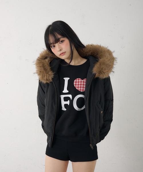 FCMM(エフシーエムエム)の「【日本限定】I LOVE FC SWEAT / アイラブFCスウェット(スウェット・レディース・ネイビー/グレー/ブラック・MEDIUM/SMALL)」の6枚目の写真