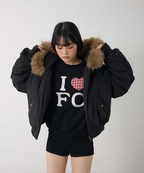 FCMM(エフシーエムエム)の「【日本限定】I LOVE FC SWEAT / アイラブFCスウェット(スウェット・レディース・ネイビー/グレー/ブラック・MEDIUM/SMALL)」の8枚目の写真