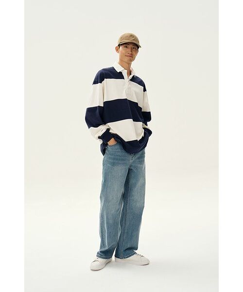 MUSINSA STANDARD（ムシンサスタンダード）の「KIPAS ワイドデニムパンツ [ライトインディゴ]（デニムパンツ・メンズ・その他・29/30/31/33/26/27/28/40/38/42/36/34/32）」の10枚目の写真