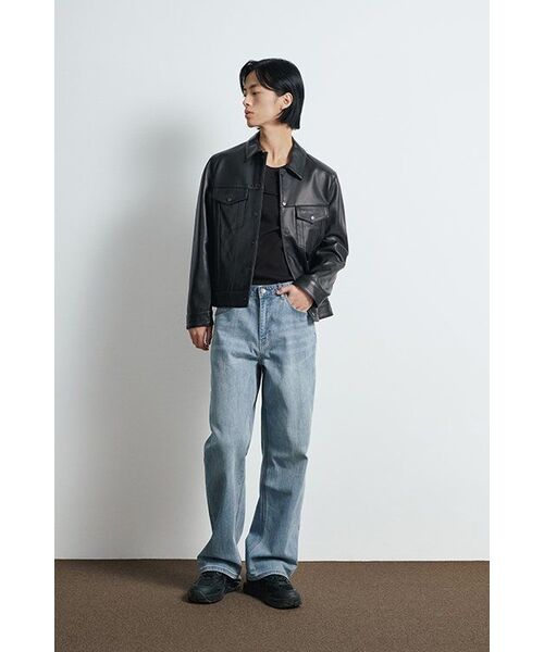 MUSINSA STANDARD（ムシンサスタンダード）の「KIPAS ワイドデニムパンツ [ライトインディゴ]（デニムパンツ・メンズ・その他・29/30/31/33/26/27/28/40/38/42/36/34/32）」の8枚目の写真