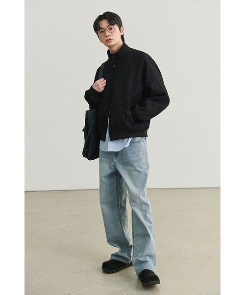 MUSINSA STANDARD（ムシンサスタンダード）の「KIPAS ワイドデニムパンツ [ライトインディゴ]（デニムパンツ・メンズ・その他・29/30/31/33/26/27/28/40/38/42/36/34/32）」の7枚目の写真