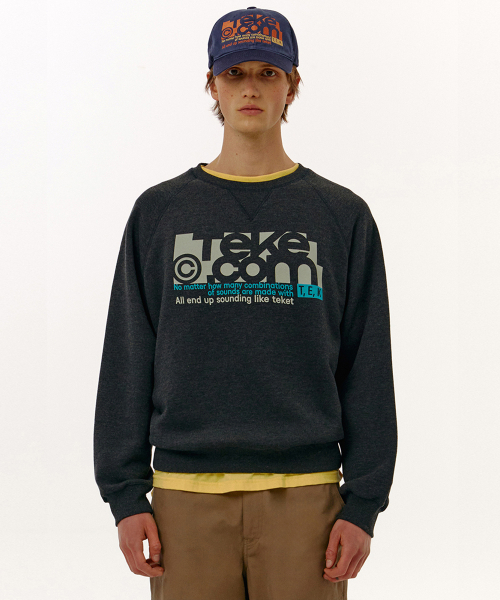 TEKET(テケット)の「Folder Sweatshirt Charcoal(スウェット・メンズ・その他・SMALL/MEDIUM/LARGE)」の1枚目の写真