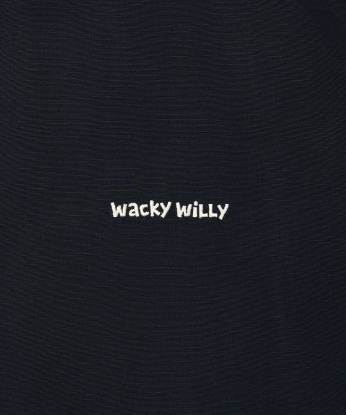 Wacky WiLLy（ワッキーウィリー）の「リネン混合オーバーサイズ半袖シャツネイビー（シャツ/ブラウス・レディース・その他・SMALL/MEDIUM/LARGE/X-LARGE）」の5枚目の写真