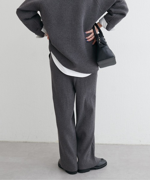 LARUTA（ラルータ）の「【LARUTA】ウール混リブニットパンツ（その他パンツ・レディース・オフホワイト/チャコールグレー/モカ・FREE）」の11枚目の写真