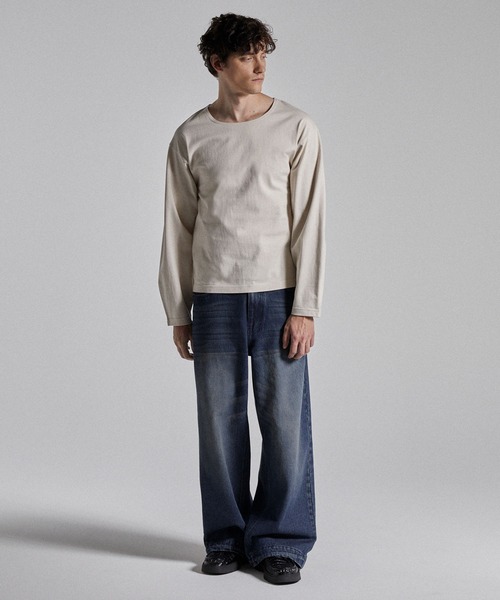 【Parts Lab.】ベーシックコットンロングスリーブTシャツ　2色まとめ売り Parts Lab.】Basic Cotton Long Sleeved Tee / ベーシックコットン