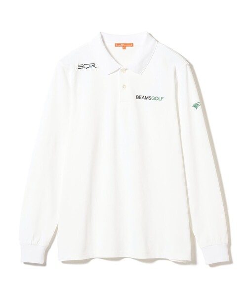 BEAMS GOLF(ビームスゴルフ)の「ORANGE LABEL / USシリーズ SQR ストレッチ ロングスリーブポロシャツ(吸水速乾・UVカット)(ポロシャツ・メンズ・ネイビー/ホワイト/ブラック・L/M/S/XL)」の2枚目の写真