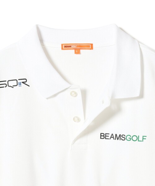 BEAMS GOLF(ビームスゴルフ)の「ORANGE LABEL / USシリーズ SQR ストレッチ ロングスリーブポロシャツ(吸水速乾・UVカット)(ポロシャツ・メンズ・ネイビー/ホワイト/ブラック・L/M/S/XL)」の4枚目の写真