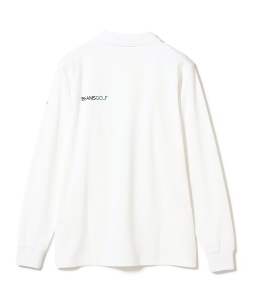 BEAMS GOLF(ビームスゴルフ)の「ORANGE LABEL / USシリーズ SQR ストレッチ ロングスリーブポロシャツ(吸水速乾・UVカット)(ポロシャツ・メンズ・ネイビー/ホワイト/ブラック・L/M/S/XL)」の10枚目の写真