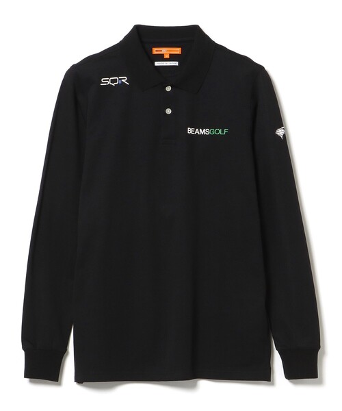 BEAMS GOLF(ビームスゴルフ)の「ORANGE LABEL / USシリーズ SQR ストレッチ ロングスリーブポロシャツ(吸水速乾・UVカット)(ポロシャツ・メンズ・ネイビー/ホワイト/ブラック・L/M/S/XL)」の18枚目の写真
