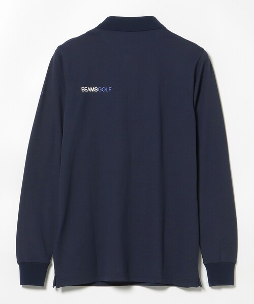 BEAMS GOLF(ビームスゴルフ)の「ORANGE LABEL / USシリーズ SQR ストレッチ ロングスリーブポロシャツ(吸水速乾・UVカット)(ポロシャツ・メンズ・ネイビー/ホワイト/ブラック・L/M/S/XL)」の22枚目の写真
