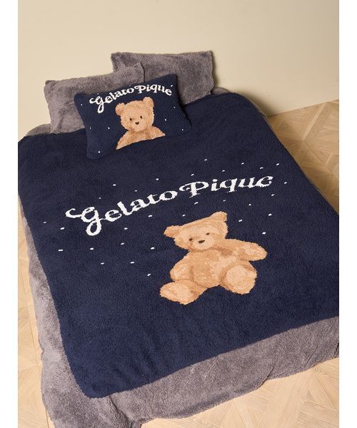 Sleep】【HOLIDAY】 スノーベア ジャガードマルチカバー（寝具