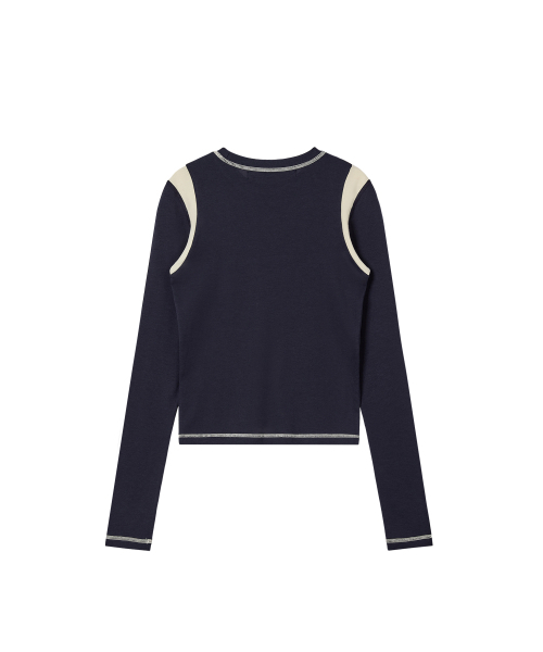 Rest&Recreation(レストアンドレクリエーション)の「COLORATION TOP - NAVY(Tシャツ/カットソー・レディース・その他・ONE)」の2枚目の写真