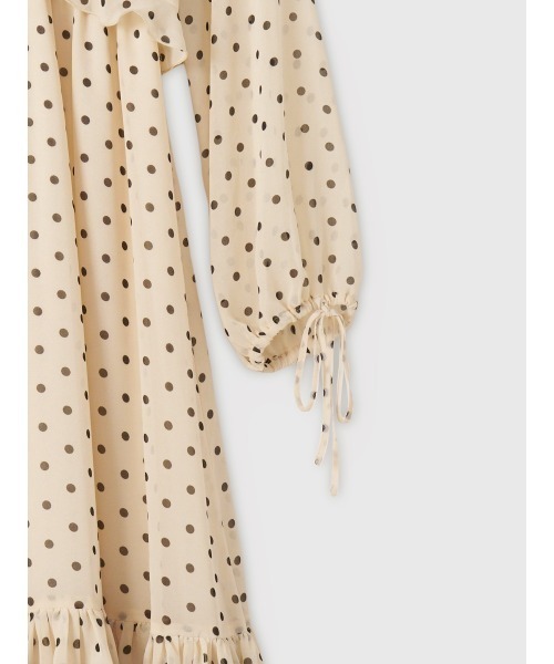 セール】ドットギャザーフリルワンピース（ワンピース）｜EIMY ISTOIRE