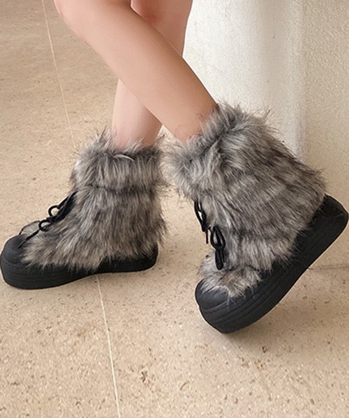 セール】ボリュームフェイクファーブーツ（ブーツ）｜NANEA（ナネア