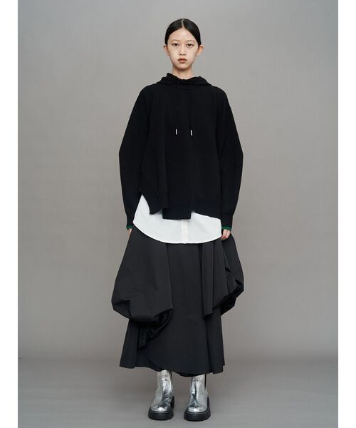 セール】HOOD KNIT TENT TOP / フードニットテントトップ（ニット