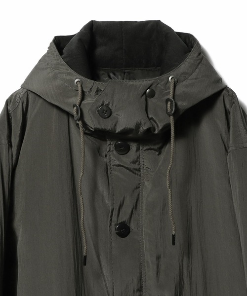 ESTNATION（エストネーション）の「ESTNATION / タイプライター フーデットコート（モッズコート・メンズ・ブラック/ブラウン・MEDIUM/LARGE）」の5枚目の写真