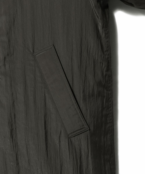 ESTNATION（エストネーション）の「ESTNATION / タイプライター フーデットコート（モッズコート・メンズ・ブラック/ブラウン・MEDIUM/LARGE）」の7枚目の写真