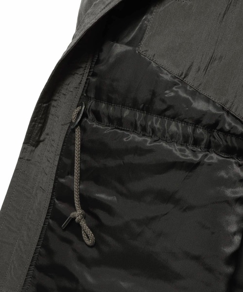 ESTNATION（エストネーション）の「ESTNATION / タイプライター フーデットコート（モッズコート・メンズ・ブラック/ブラウン・MEDIUM/LARGE）」の9枚目の写真