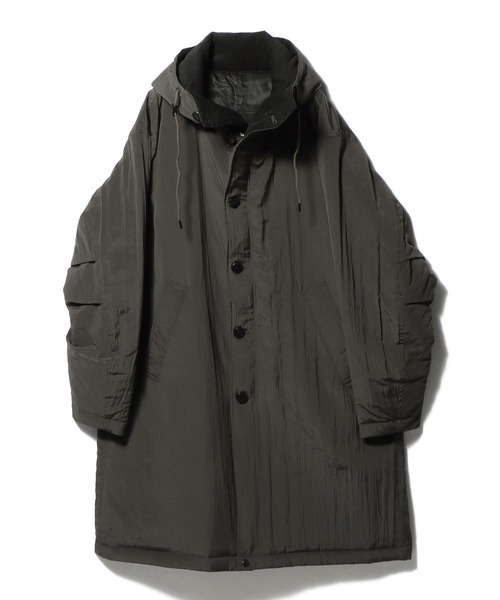 ESTNATION（エストネーション）の「ESTNATION / タイプライター フーデットコート（モッズコート・メンズ・ブラック/ブラウン・MEDIUM/LARGE）」の11枚目の写真