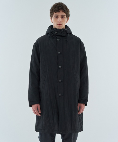 ESTNATION（エストネーション）の「ESTNATION / タイプライター フーデットコート（モッズコート・メンズ・ブラック/ブラウン・MEDIUM/LARGE）」の13枚目の写真