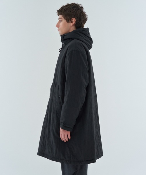 ESTNATION（エストネーション）の「ESTNATION / タイプライター フーデットコート（モッズコート・メンズ・ブラック/ブラウン・MEDIUM/LARGE）」の17枚目の写真