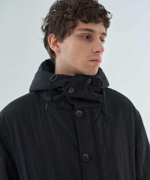 ESTNATION（エストネーション）の「ESTNATION / タイプライター フーデットコート（モッズコート・メンズ・ブラック/ブラウン・MEDIUM/LARGE）」の18枚目の写真