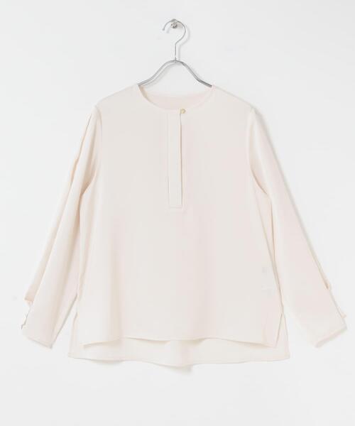 URBAN RESEARCH ROSSO WOMEN(アーバンリサーチ ロッソ)の「ピーチサテンデザインスリーブブラウス(シャツ/ブラウス・レディース・オフホワイト/チャコールグレー・FREE)」の5枚目の写真