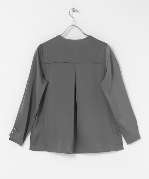 URBAN RESEARCH ROSSO WOMEN(アーバンリサーチ ロッソ)の「ピーチサテンデザインスリーブブラウス(シャツ/ブラウス・レディース・オフホワイト/チャコールグレー・FREE)」の20枚目の写真